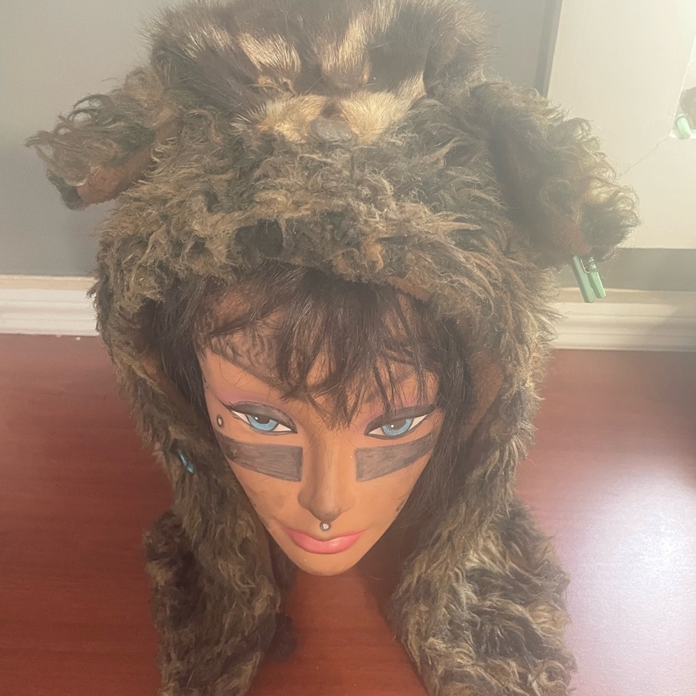 Furry ear hat